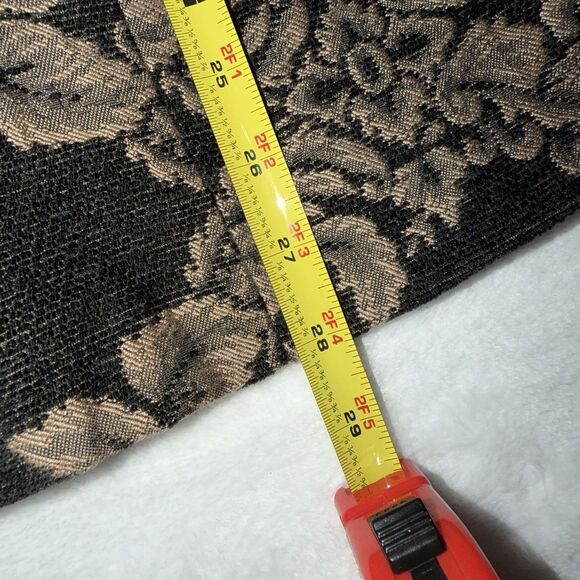 Vtg Denim & Co Tapestry Blazer Jacket Large Floral Damask Boho Dark Academia - Picture 10 of 16